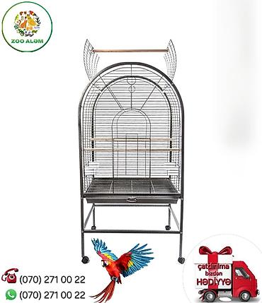 ara tutuquşu: Tutuquşu qəfəsi (Jako qəfəsi, Ara qəfəsi) Böyük tutuquşu qəfəsi — 2