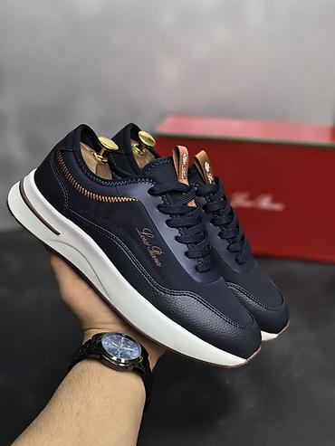 кожан: Мужские кроссовки, 39, 40, 41, Loro Piana, Новый, цвет - Синий — 1