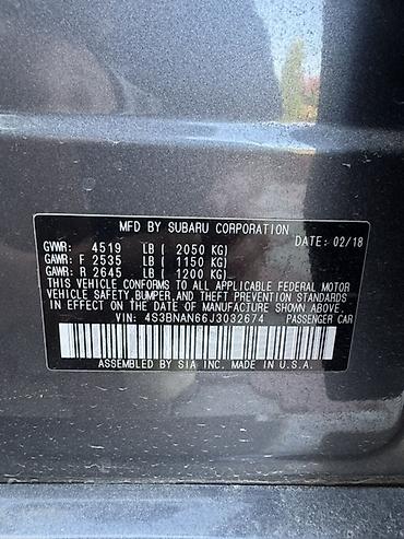 Subaru: Subaru Legacy: 2018 г., Автомат, Седан — 3