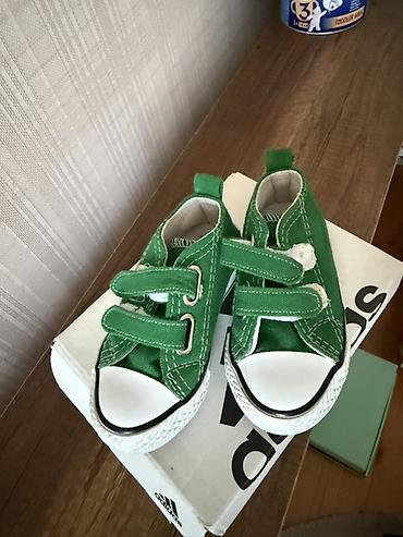 converse canta: Uşaq idman ayaqqabısı – Minican brendi - Rəng: Yaşıl, kontrast ağ — 1
