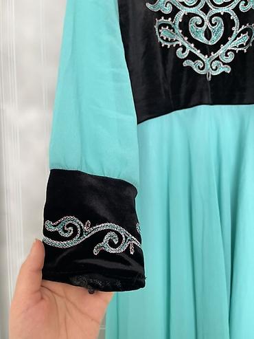 Вечерние платья: Вечернее платье, Длинная модель, Шифон, С рукавами, S, M — 3