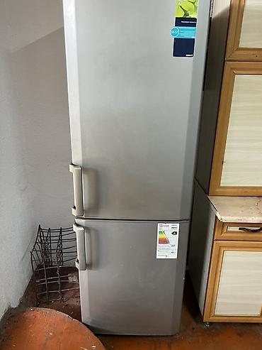 Техника жана электроника: Холодильник Beko, двухкамерный, серебристый (серый металлик), с нижней — 1
