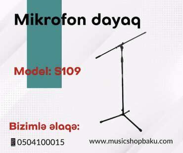 dayaq: Mikrofon dayaq Model: S109 🚚Çatdırılma xidməti mövcuddur