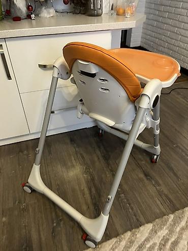Стульчики для кормления: Стульчик для кормления, Peg perego, Пластик, Другой вид, цвет - Оранжевый — 1