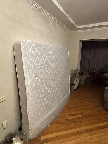 Уктоого арналган матрастар: Матрас двуспальный, белый, классический. ортопедический бюджетного — 4