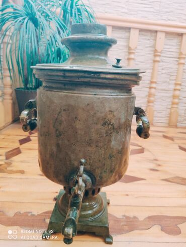 Samovarlar: İşlənmiş Od Samovar, 6 l, Pulsuz çatdırılma