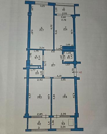 Продажа квартир: 3 комнаты, 97 м², Манаса/Боконбаева Элитка, 14 этаж — 2