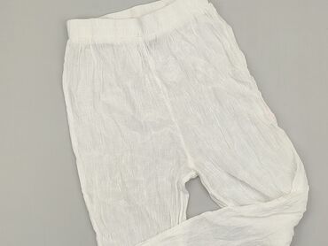 białe letnie bluzki damskie: Material trousers, S (EU 36), condition - Good