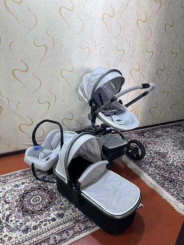 Игрушки: MilEndirim Burbay brendi kaleska 300 man boz rəngli 3-ü 1-də uşaq