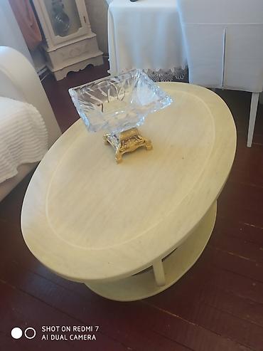 teze mebel: Oval masa, Açılmayan, Təkərsiz, MDF, Zəmanətsiz — 4