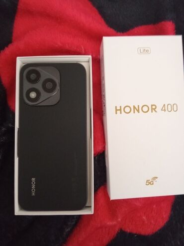 Honor 400 Lite, 256 GB, rəng - Qara, Zəmanət, Barmaq izi, İki sim kartlı