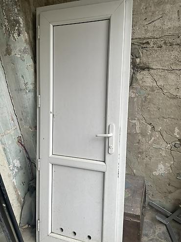 PVC qapı – ağ rəng ölucəl 2,25*80sm - Material: möhkəm PVC profillər