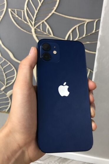 продажа красивых номеров телефона: IPhone 12, Б/у, 64 ГБ, Синий, 90 %