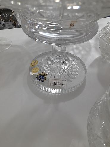 kasa: Kristal ayaqlı meyvə qabı - Material: yüksək keyfiyyətli kəsimli — 2