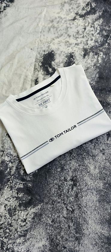 майк: Мужская футболка, Tom Tailor, 2XL, цвет - Белый — 1