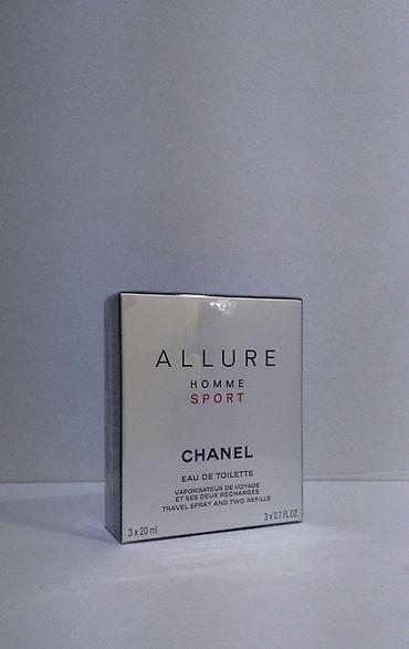 mirisljava sveca: CHANEL ALLURE HOMME SPORT EDT 60ML (3X20) PURSE+REFILLS | Chanel — 1