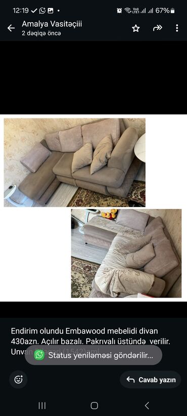 divan üzlükləri: Divan, İşlənmiş, Açılan, Bazalı, Çatdırılma yoxdur