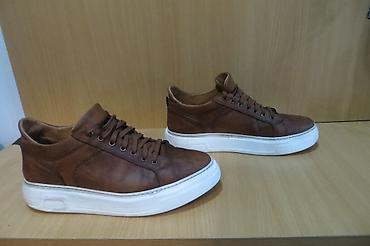 Patike: KOZNE MUSKE CIPELE, br 44 28cm unutrasnje gaziste stopala, patike — 2