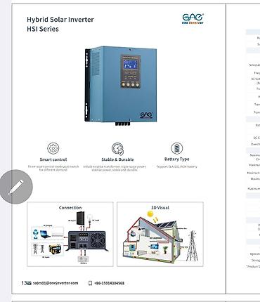 инвертор купить: Гибридный солнечный инвертор TTNergy PV15000W-48V - Мощность: от 500 — 2