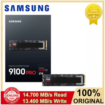 сумка для ноутбука: Внутренний Накопитель SSD Samsung, 2 ТБ, M.2, Новый