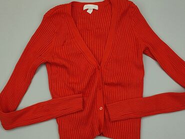czerwone spódniczka w kratke: Kardigan, H&M, S, stan - Bardzo dobry
