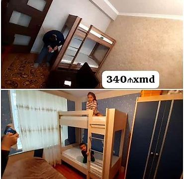 usaq mebeli: Uşaq otağı üçün iki mərtəbəli çarpayı dəsti - İki mərtəbəli taxta — 1