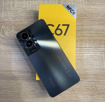 консоль для телефона: Realme C67, Б/у, 256 ГБ, цвет - Черный, 2 SIM