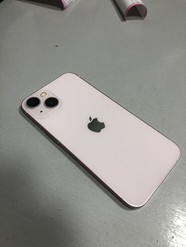 теоефоны: IPhone 13, Б/у, 256 ГБ, Белый, Чехол, Коробка, 85 %