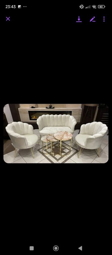 Ostali nameštaj: Garnitura SHELL
- Cena garniture je 430e na lalafo.rs — 12 Ostali nameštaj: Garnitura SHELL
- Cena garniture je 430e — 12