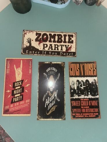 konfet şəkilləri: Grunge/Rock tərzdə ev-divar dekorları Hamısı birlikdə sadəcə 5 azn