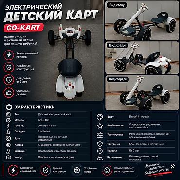 Электрический детский карт GO-KART Яркие эмоции и активный отдых для