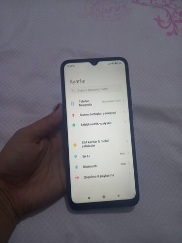 telefon satışı işlənmiş: Xiaomi Redmi 9A, 32 GB, rəng - Göy, 
 İki sim kartlı