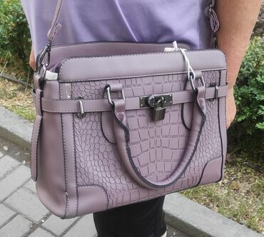 бизнес сумка женская: Сумка женская пыльно-сереневого цвета вместительная, качественная