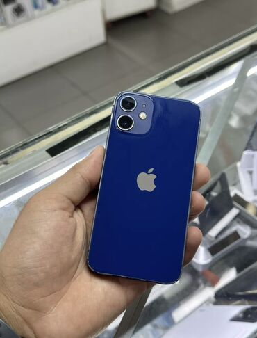 iphone 12 синий: IPhone 12 mini, Б/у, 128 ГБ, Синий, Защитное стекло, Чехол, 75 %