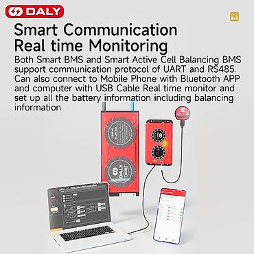 blu: Продаю Daly BMS lifepo4 with 1A smart active balaner Bluetooth App 8S — 3