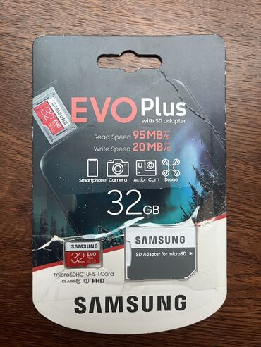 Yaddaş kartları: 32 GB original Samsung yaddas karti teze Isleyib islememeyine gore