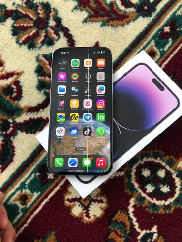 купить редми нот 13 про: IPhone 14 Pro Max, Колдонулган, 128 ГБ, Deep Purple, Каптама, Кабель, Куту, 100 %