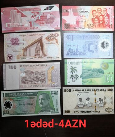 Əskinaslar: Qiymetleri şəkillərin üzərində göstərilib.Whatsapp vasitəsi ilə də — 3