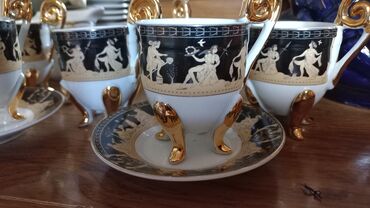 Qəhvə dəstləri və servizlər: Qəhvə dəsti, rəng - Qara, Farfor — 3