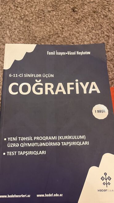 Coğrafiya: Yenidir yanlış kitab alındığı üçün satılır istifade olunmayıb 6-11 ci