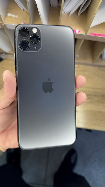 iphone 11 цена бишкек бу: IPhone 11 Pro Max, Колдонулган, 64 ГБ, Коргоочу айнек, Каптама, 88 %