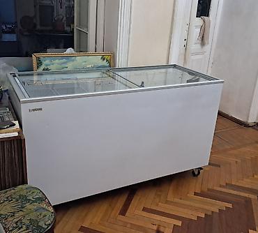 dondurma soyducu: Uğur markalı şüşə qapaqlı komersiya dondurucu vitrini. 1 il işlənib — 3