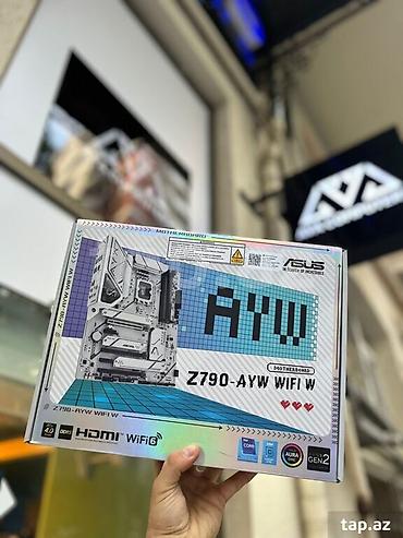 z790: ASUS Z790-AYW WiFi W ana plata - CPU uyumluluğu: Intel 13-cü və 12-ci — 1