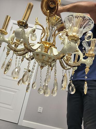 Çılçıraq, 8 lampa, Keramika