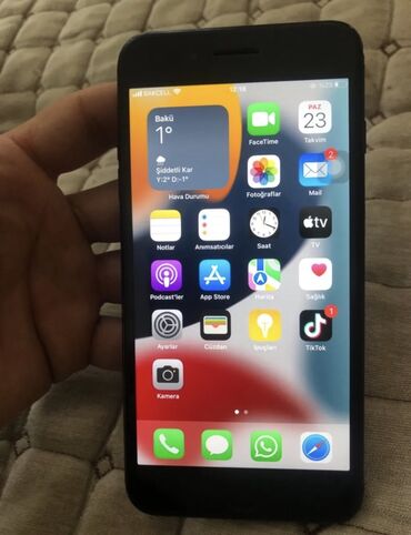 iphone x aksesuar: IPhone 7 Plus, 256 GB, Qara