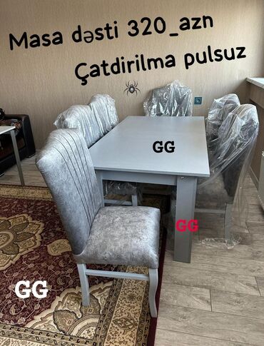 обеденный набор: Masa stol stul desti