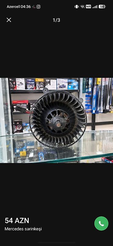 idman rezini: 🚗 avtomobil üçün peçka ventilyatoru satılır! 🔧 Keyfiyyətli və işlək — 2