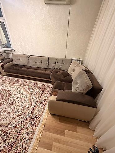 diva divan: Künc divan, İşlənmiş, Açılan, Bazalı, Vеlur parça — 3