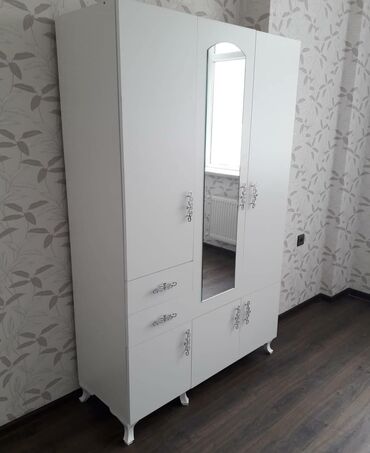 Dolablar: Yeni, Açılan, 3 qapılı Düz dolab, Qarderob, paltar dolabı — 6