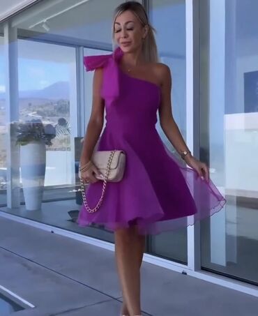 Dresses: S (EU 36), color - Purple, Other style, With the straps
